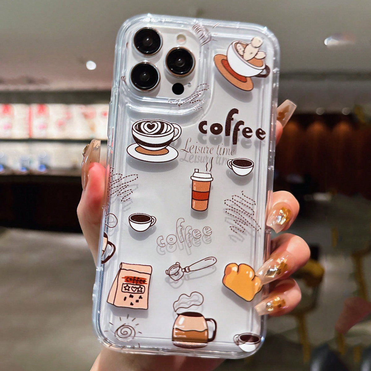 Coffee Tea Etc - Coffee Milk Tea Design Pattern TPU