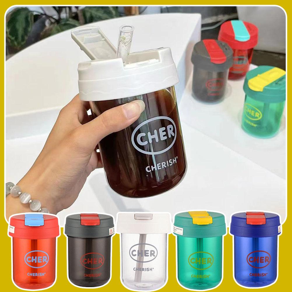 Coffee Tea Flask - Kids Girl 300ml Mini Straw Water