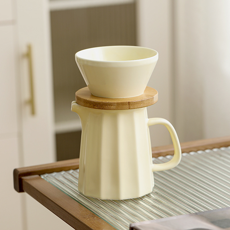 Coffee Dripper V60 - Ceramic V60 Coffee Dripper Set, Pour