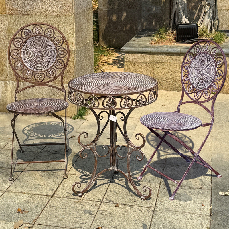 Coffee Tea Garden - Garden European retro wrought iron tables
