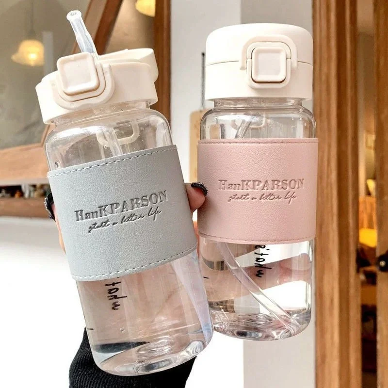 Coffee Tea Flask - 500ml Portable Water Bottle with Straw