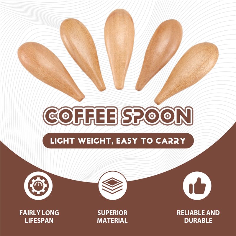 B69C 5 Pieces Mini Wooden Spoo - Coffee Tea Etc review and price