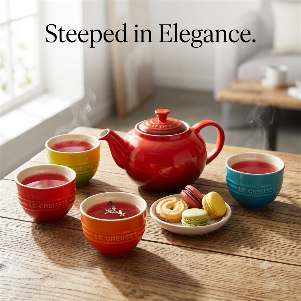 5 Set Le Creuset Chip-Resistan - Coffee Tea Set Up review and price