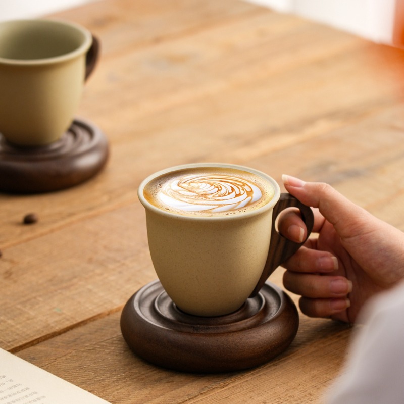 Creative Brown Ceramic and Woo - Coffee Tea Garden review and price