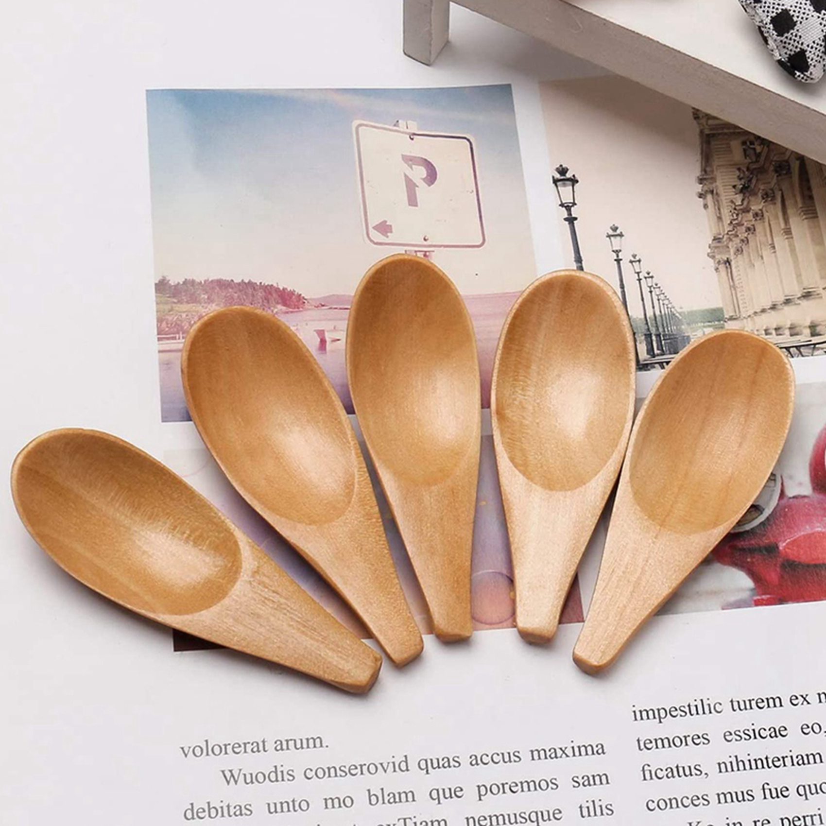 A04G-10 Pieces Mini Wooden Spo - Coffee Tea Etc review and price