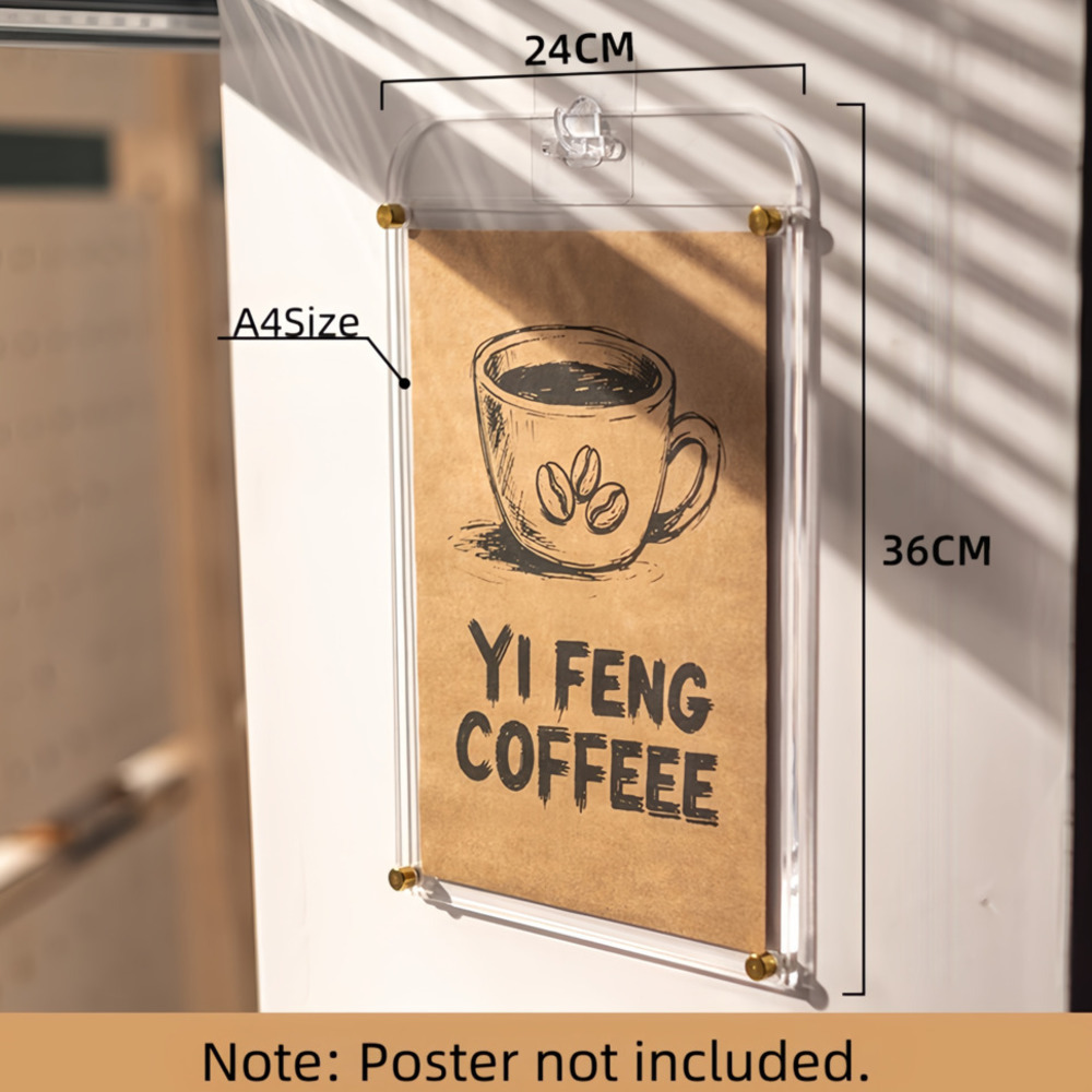 1PCS A4 Display Stand Transpar - Coffee Tea Menu review and price