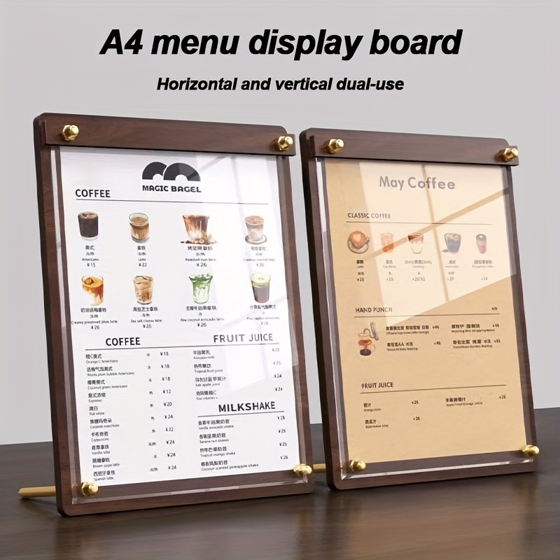 1Pc Solid Wood Desktop Clip Co - Coffee Tea Menu review and price