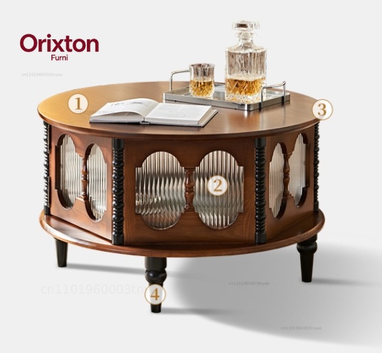 Solid wood coffee table with s - Coffee Tea Etc review and price