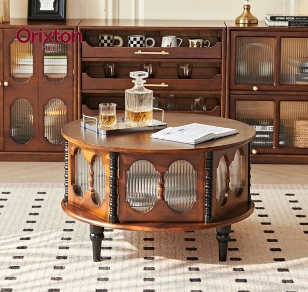 Solid wood coffee table with s - Coffee Tea Etc review and price