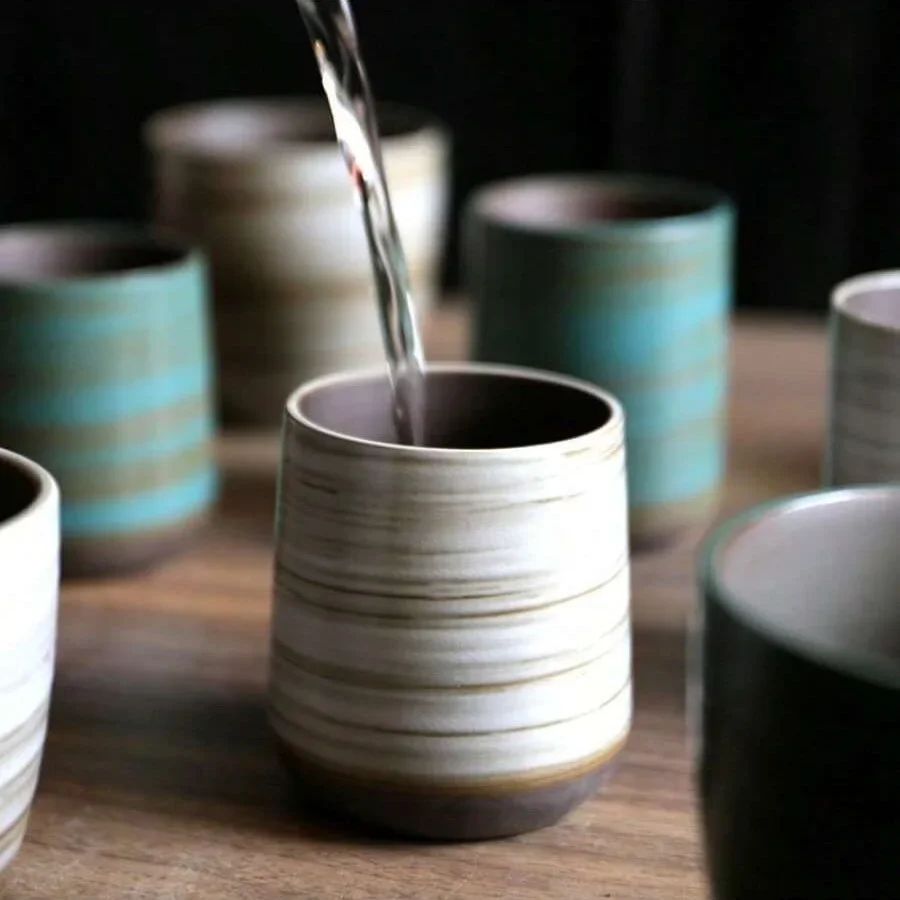 Hand-Painted Crackle Glaze Sto - Coffee Tea Flask review and price