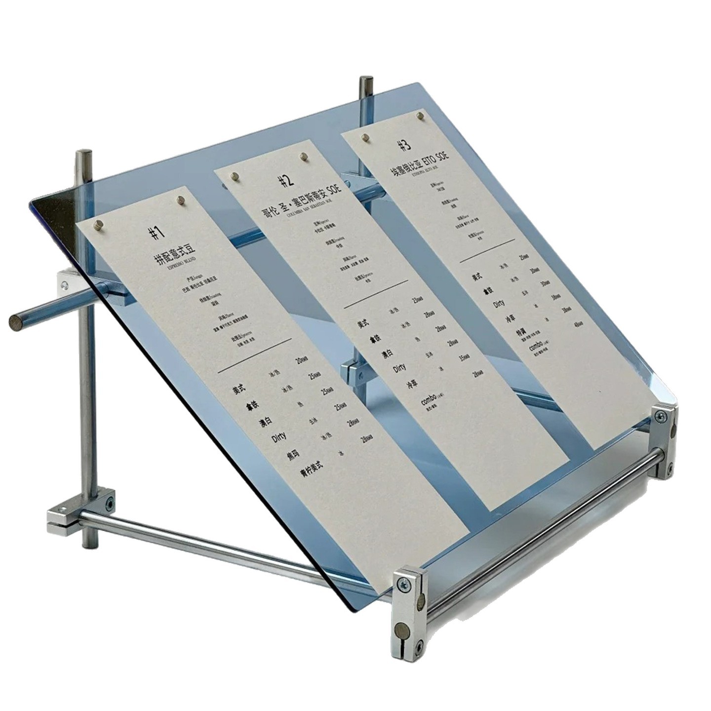 Acrylic optical axis display s - Coffee Tea Menu review and price