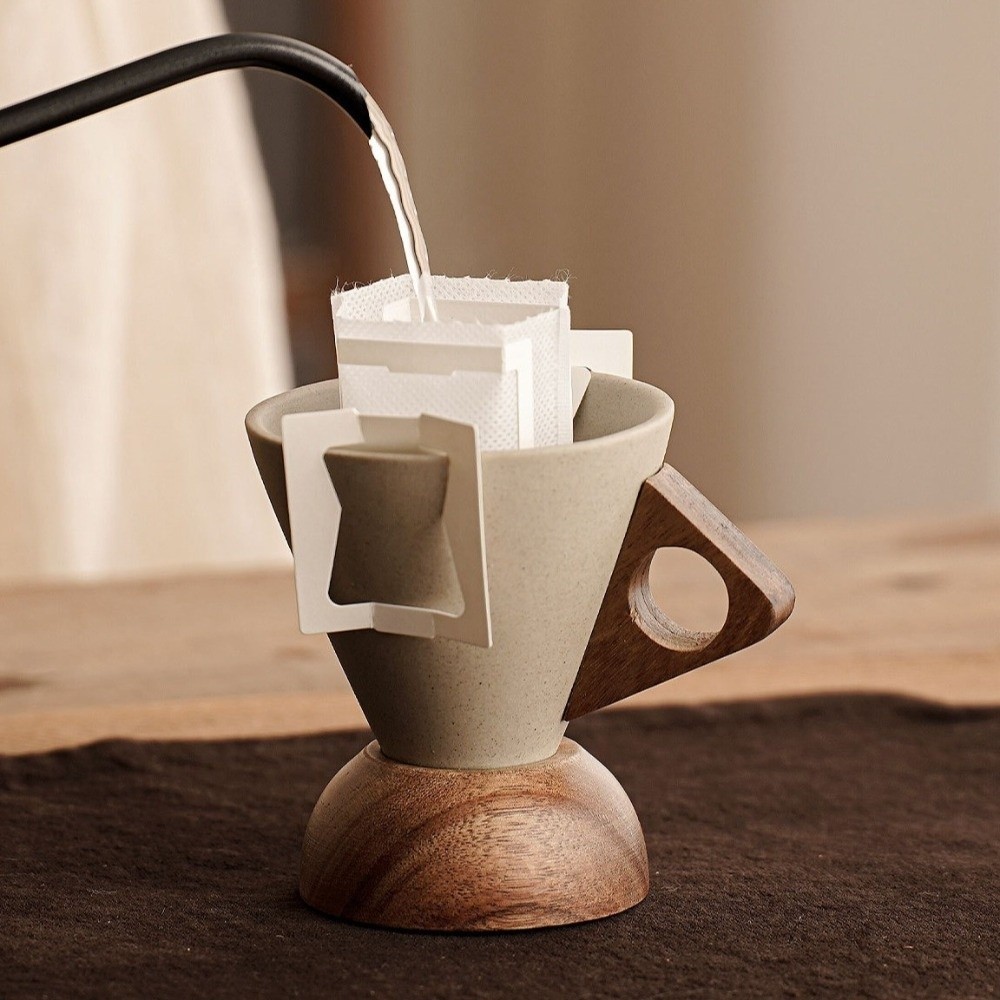 Coarse Ceramic Triangular Cone - Coffee Tea Flask review and price