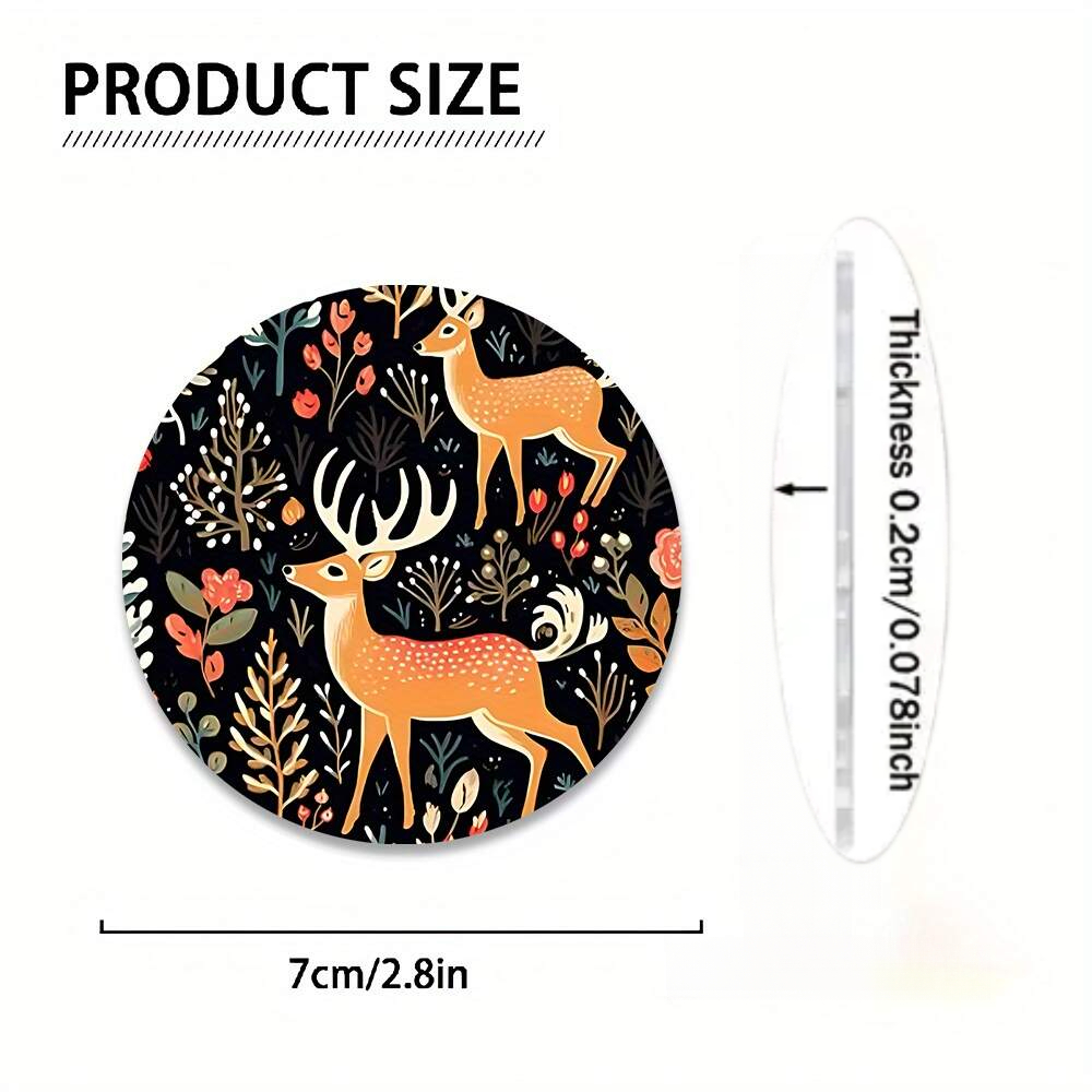 2 Deer Print Car Coasters - Su - Coffee Tea Etc review and price